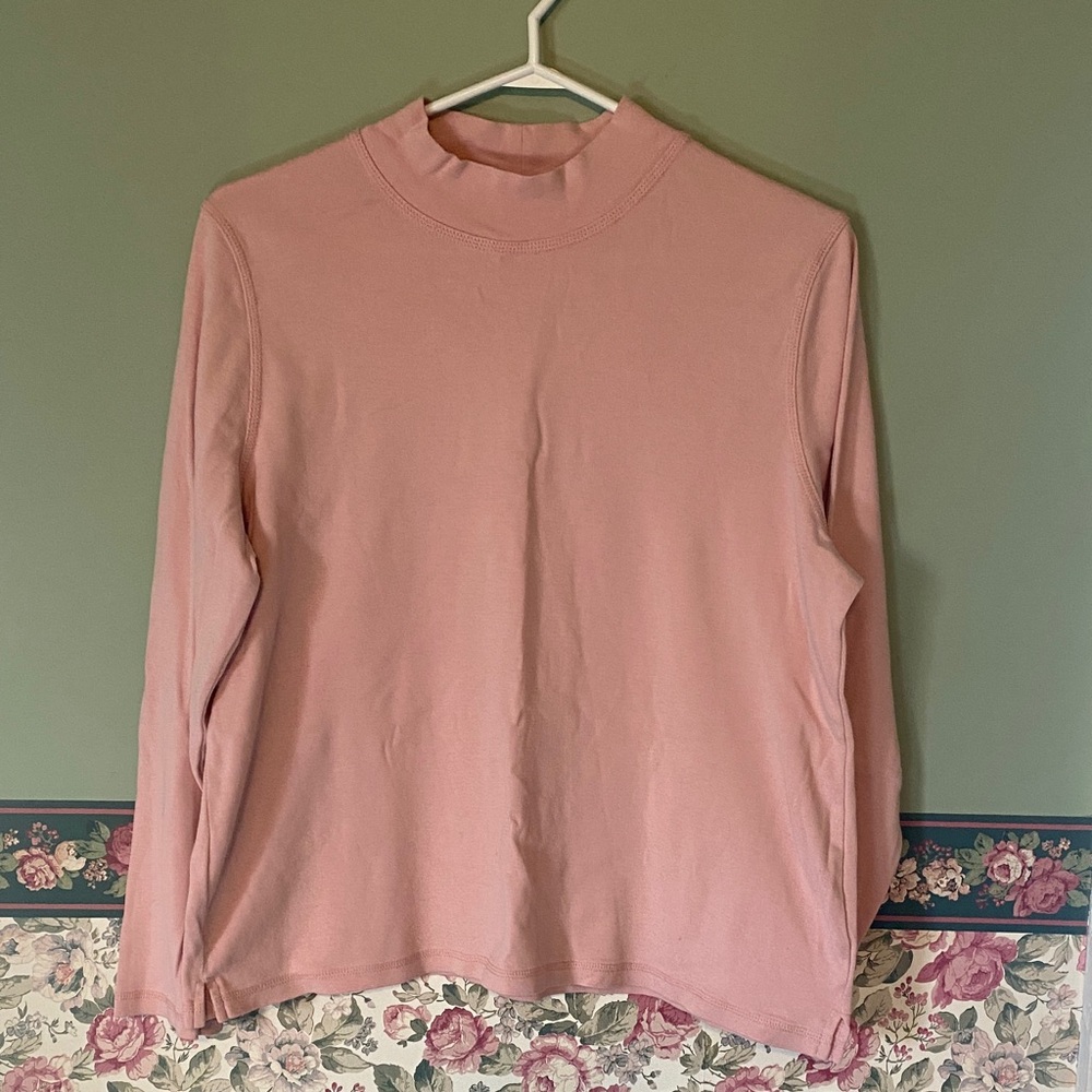 Northern Reflections Soft Pink long sleeved mock neck